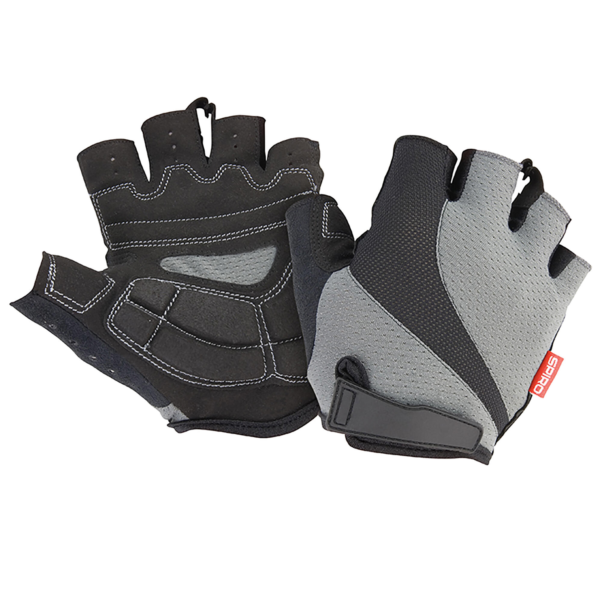 Unisex Short Sports / Cycling Gloves (Grey/ Black) 1/1
