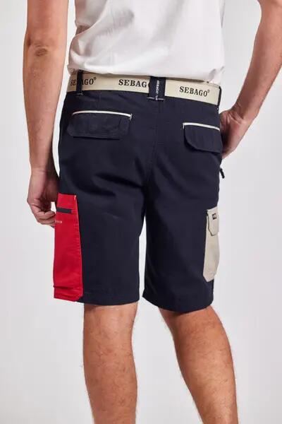 sebago Red Pocket Shorts - Bermuda avec poches contrastées 2/2