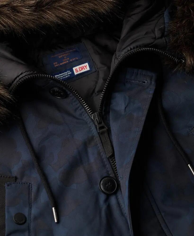 superdry Parka Original & Vintage con imbottitura trapuntata – Midnight Camo 6/7