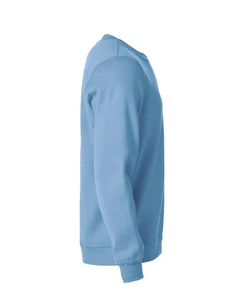 clique Basic Roundneck unisex trui lichtblauw – zacht en duurzaam 4/4