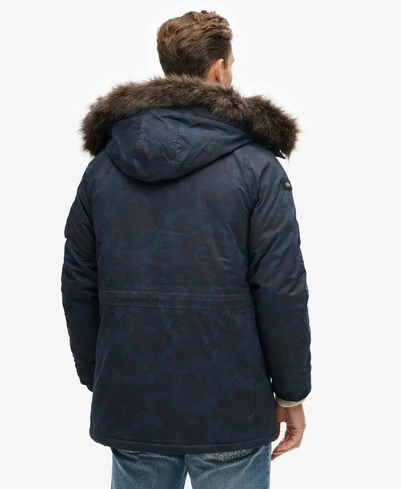superdry Parka Original & Vintage con imbottitura trapuntata – Midnight Camo 4/7