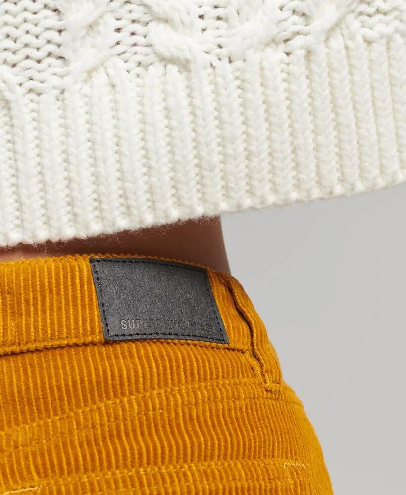 superdry Denim Minirok Turmeric Tan Cord 6/6