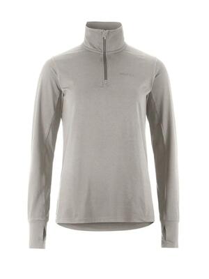 Craft flow hz ls w - long sleeve top met korte rits en col, warm gerecycled