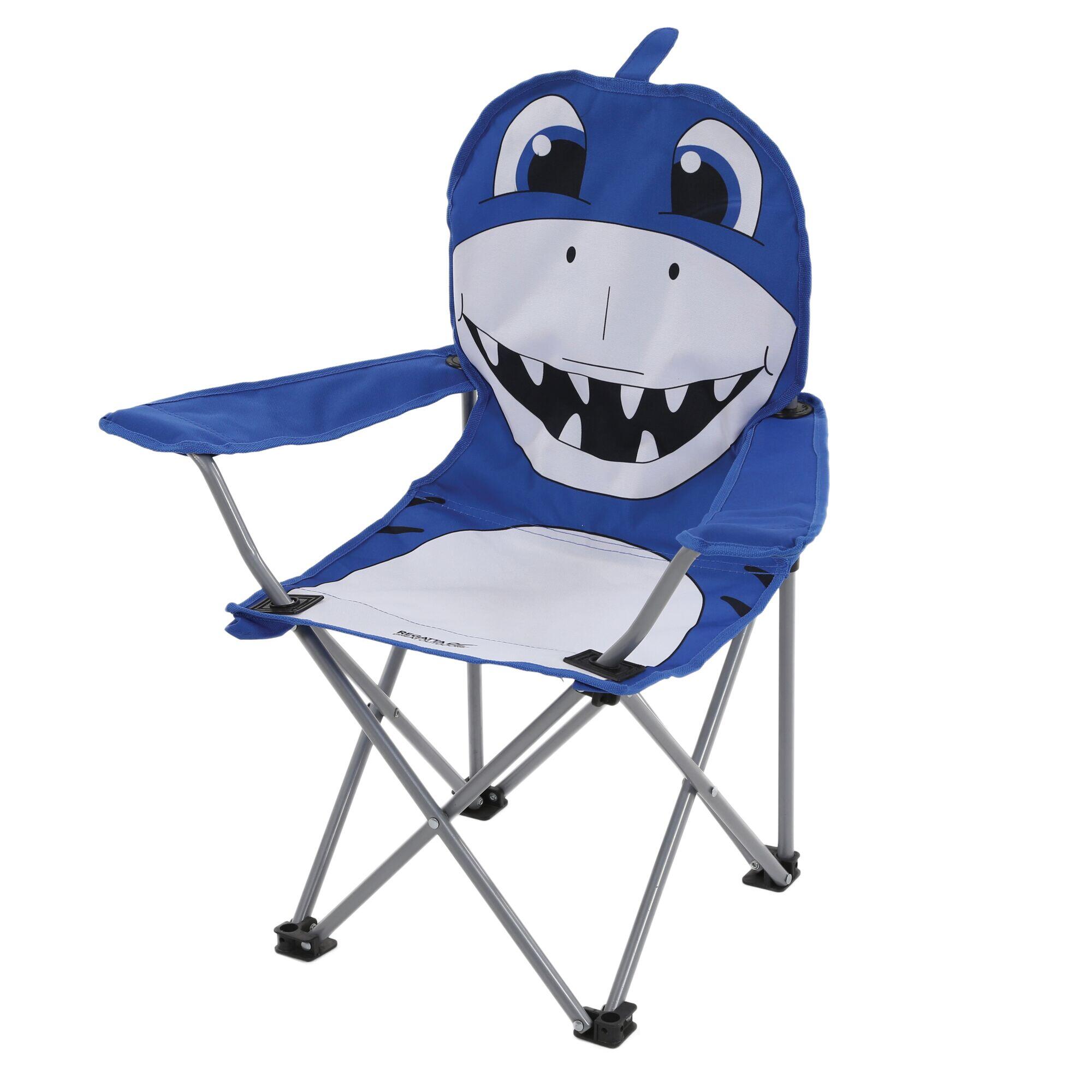Great Outdoors Childrens Kids Animal Camping Chair Nautical Blue Light Steel REGATTA Decathlon