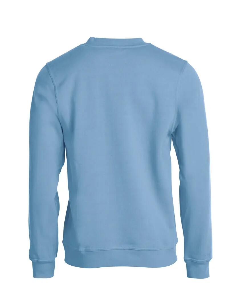 clique Basic Roundneck unisex trui lichtblauw – zacht en duurzaam 2/4