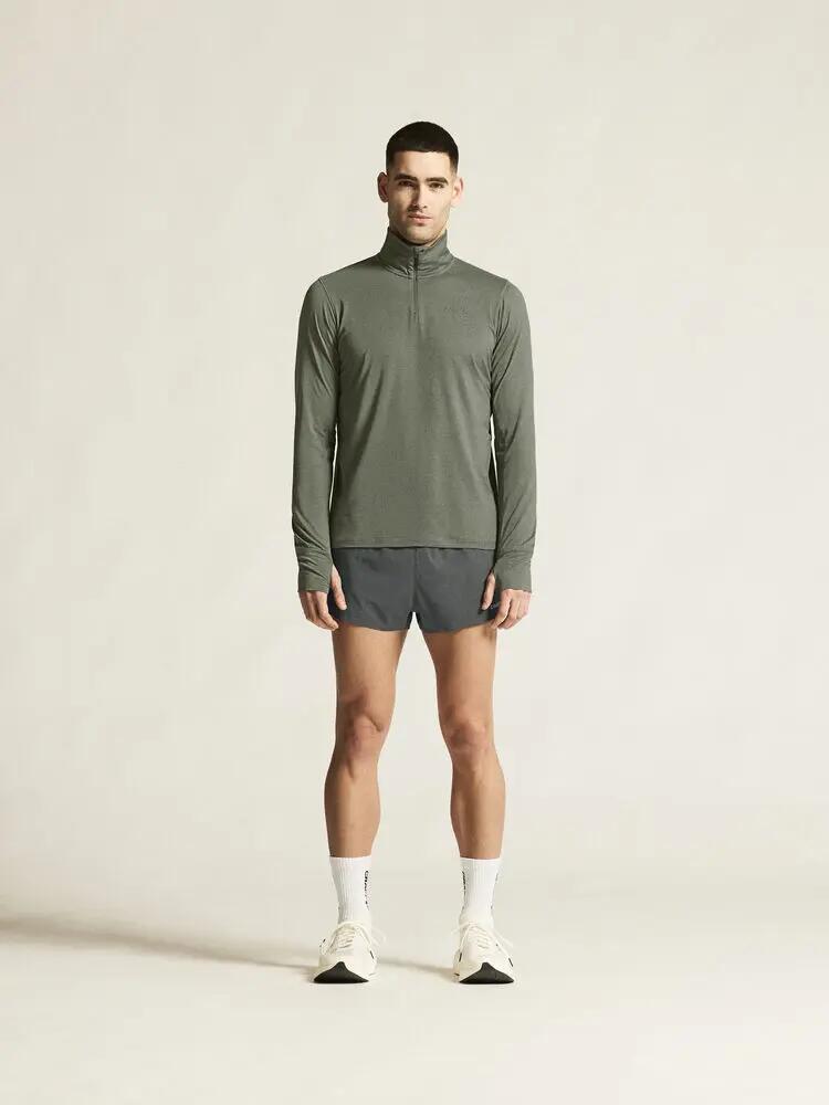 craft Flow HZ LS M — maglia maniche lunghe con collo a lupetto, tessuto 6/7