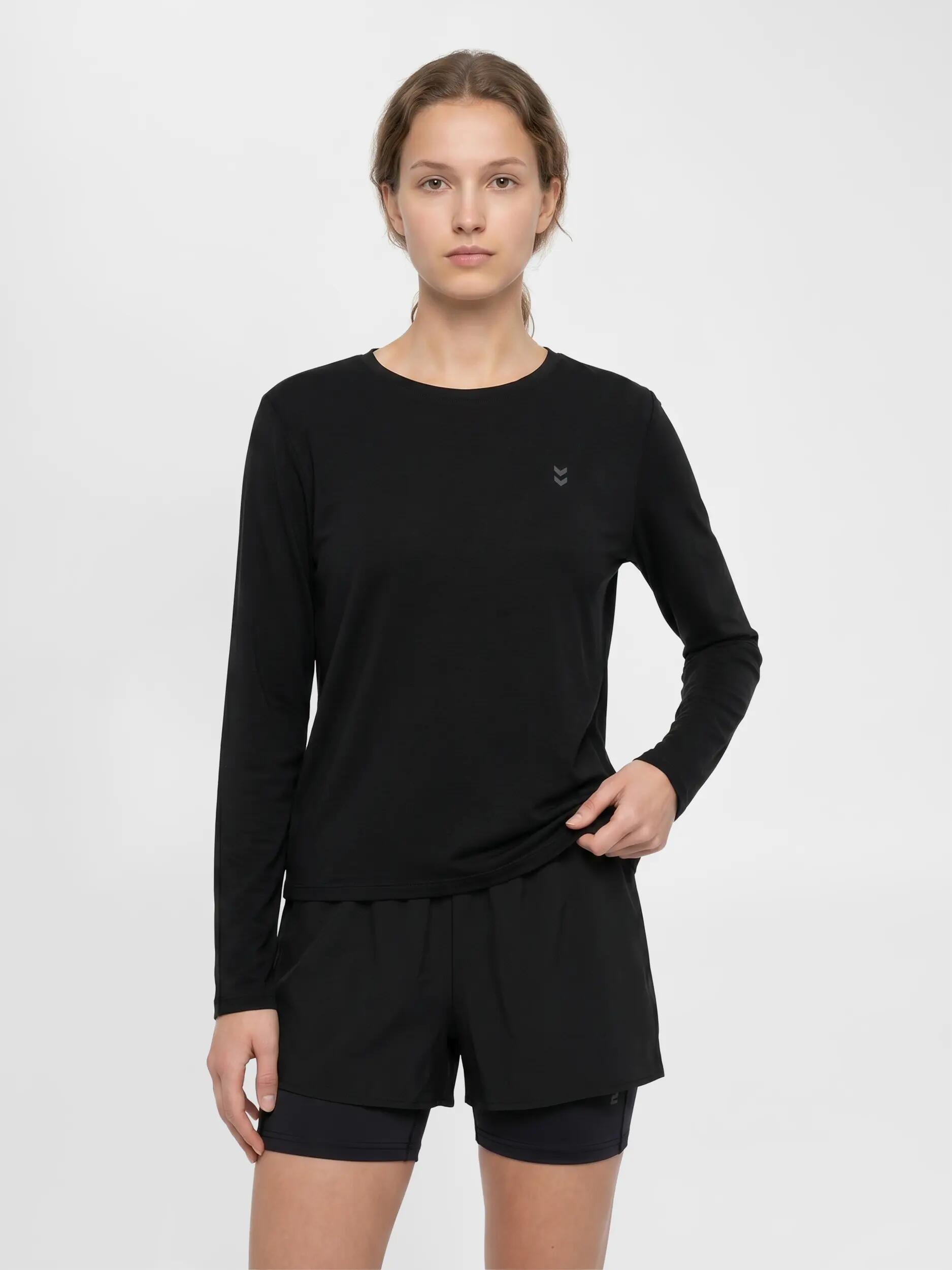 hummel T-shirt manica lunga yoga in TENCEL™ morbido e regular fit 5/5