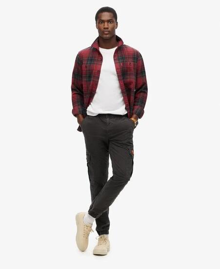 superdry Para Cargo Slim Pants — Cargo mit elastischem Bund, Wide Fit
