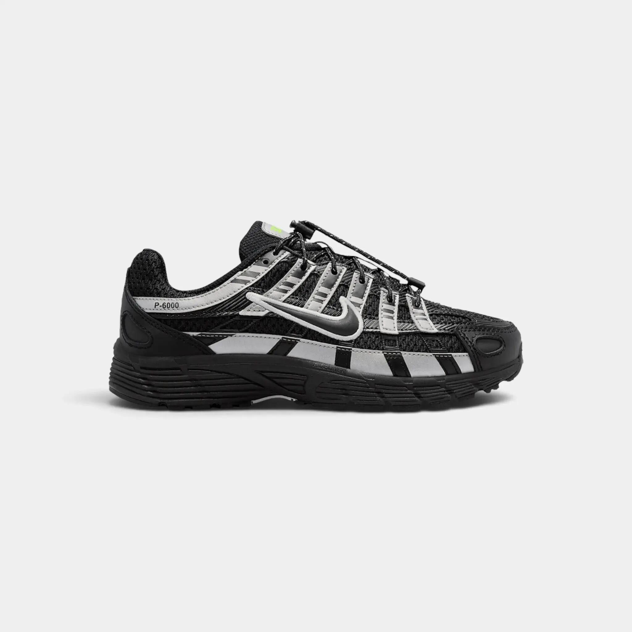 Nike P-6000 Black Metallic Silver Volt Ice (GS) 1/2