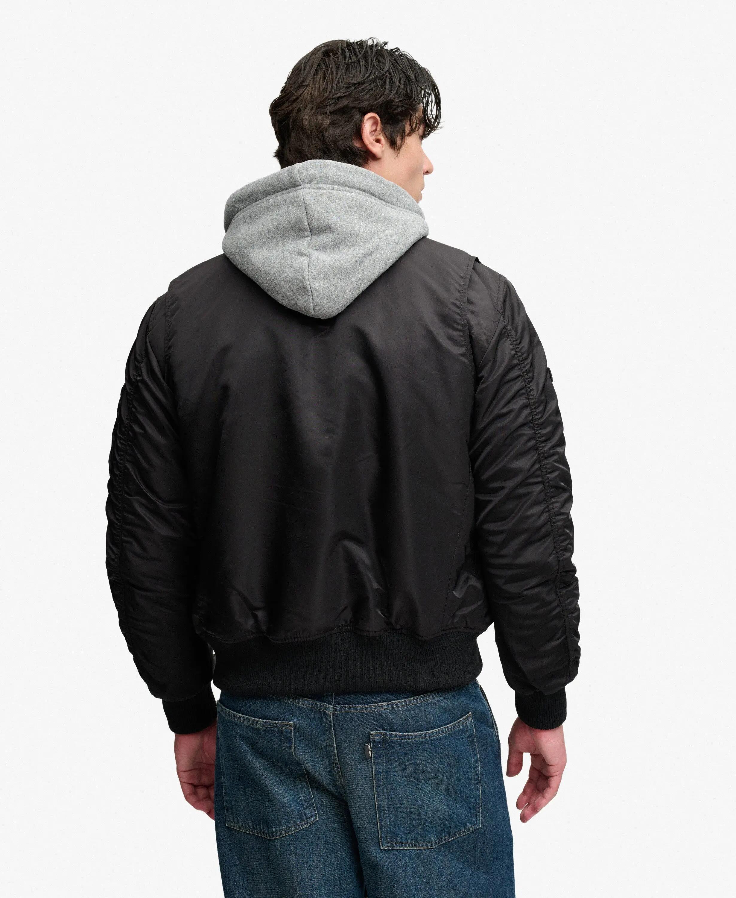 superdry Casaco Bomber Hooded MA1 em nylon reciclado 6/7