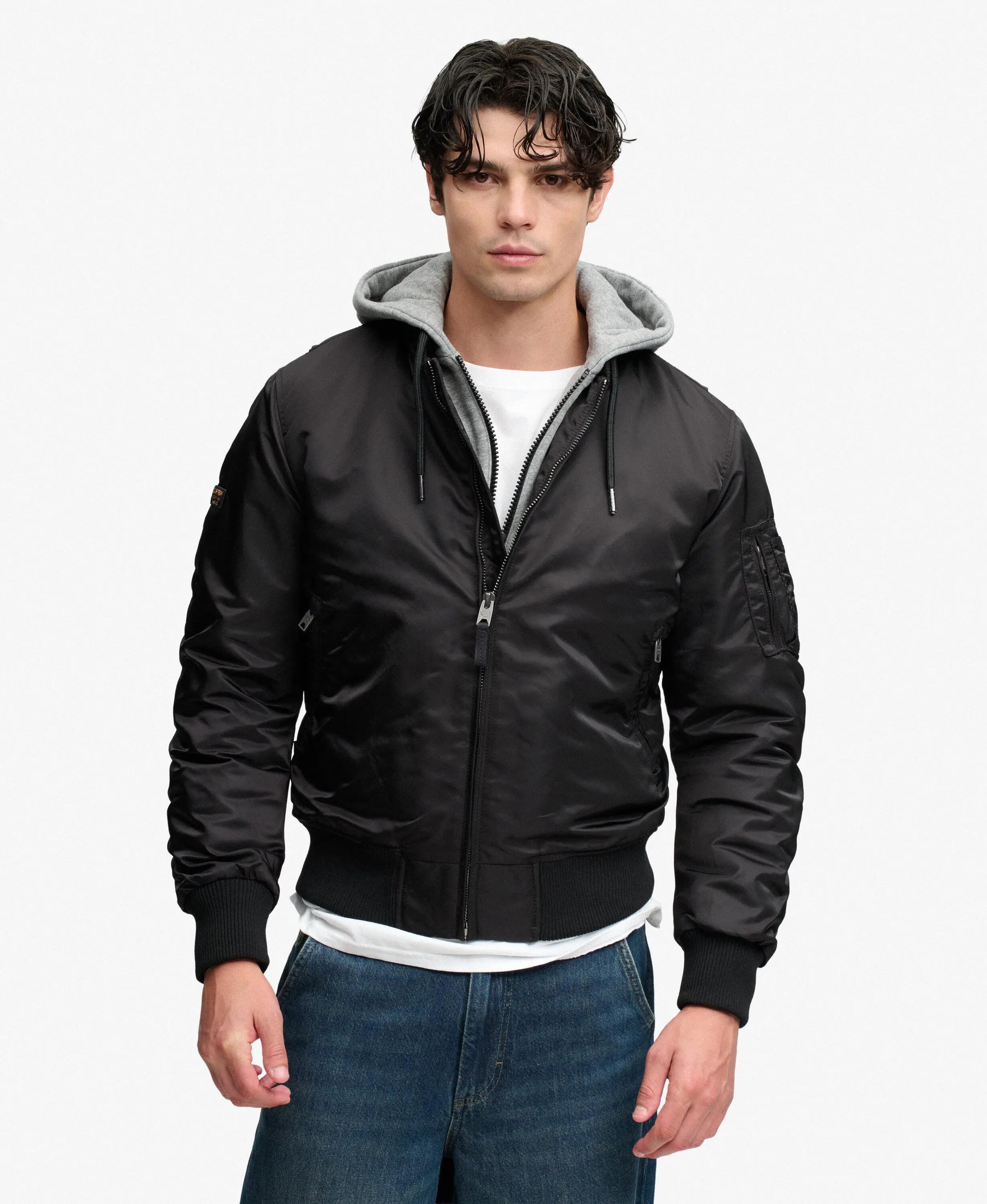 superdry Casaco Bomber Hooded MA1 em nylon reciclado 5/7