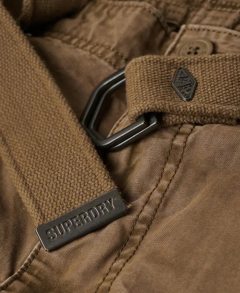 superdry Heavy Cargo Shorts in cotone 100% – vestibilità relaxed, Deep Brown 7/7