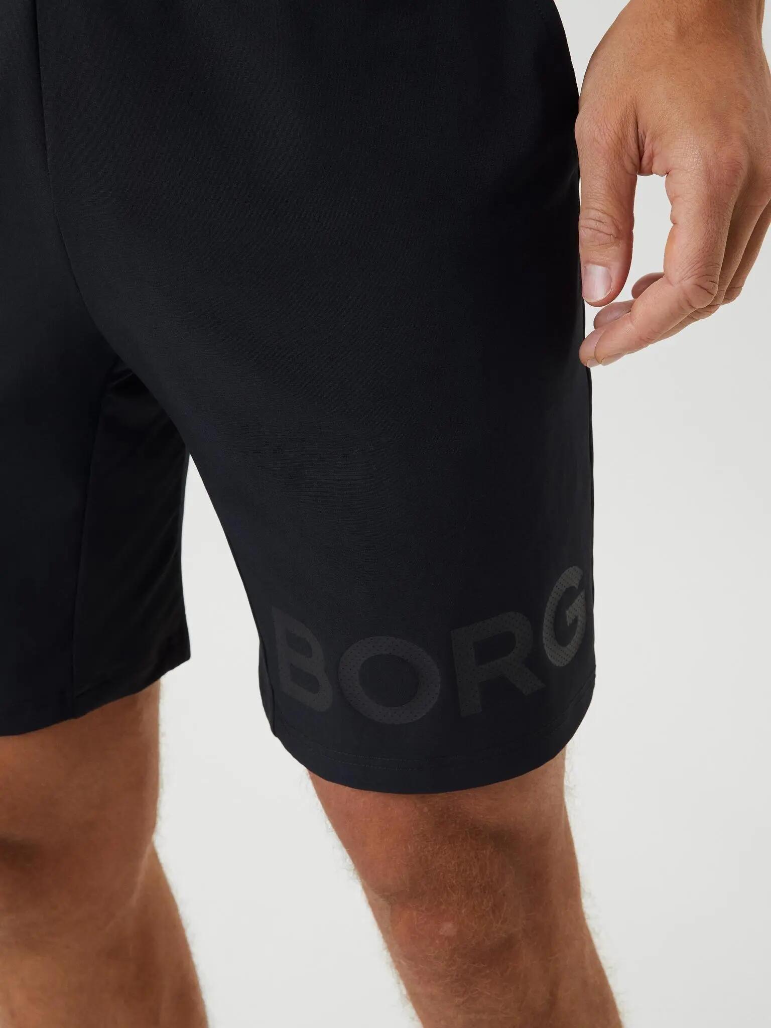 bjorn_borg BORG 9" SHORTS en polyester recyclé – BLACK BEAUTY 4/5