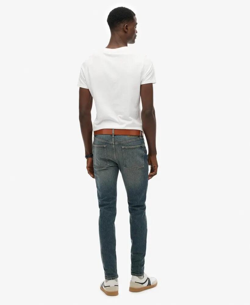 superdry Jeans Vintage Skinny em algodão orgânico — Storm Blue 6/6