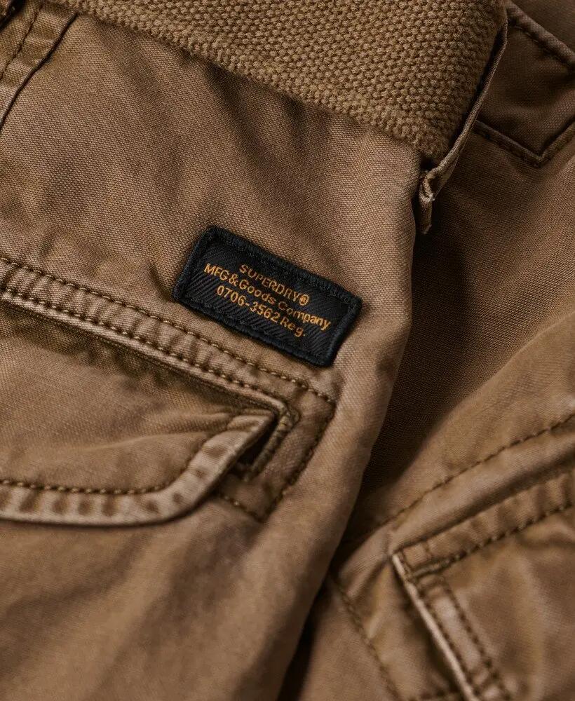 superdry Heavy Cargo Shorts in cotone 100% – vestibilità relaxed, Deep Brown 6/7