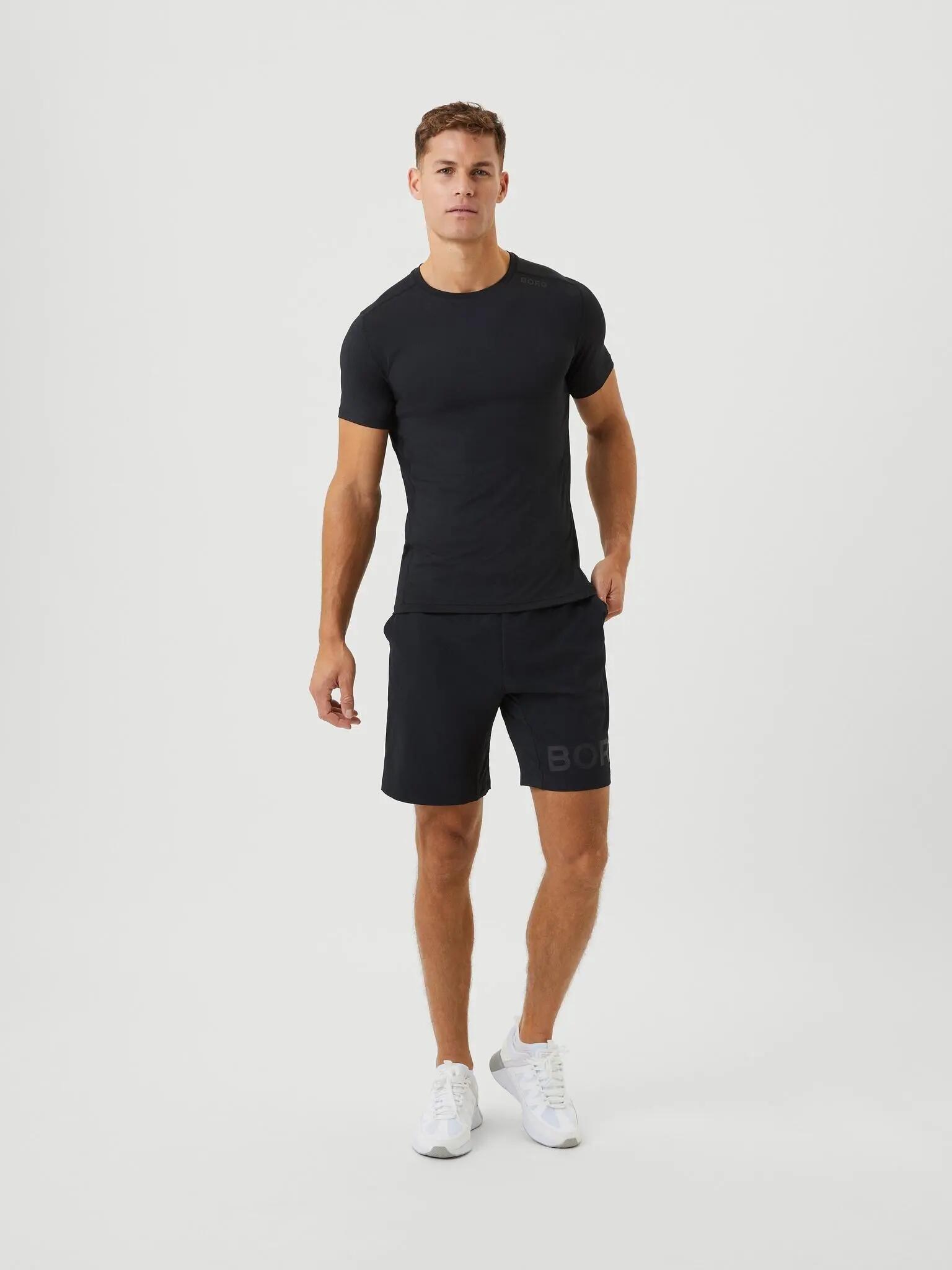 bjorn_borg BORG 9" SHORTS en polyester recyclé – BLACK BEAUTY 3/5