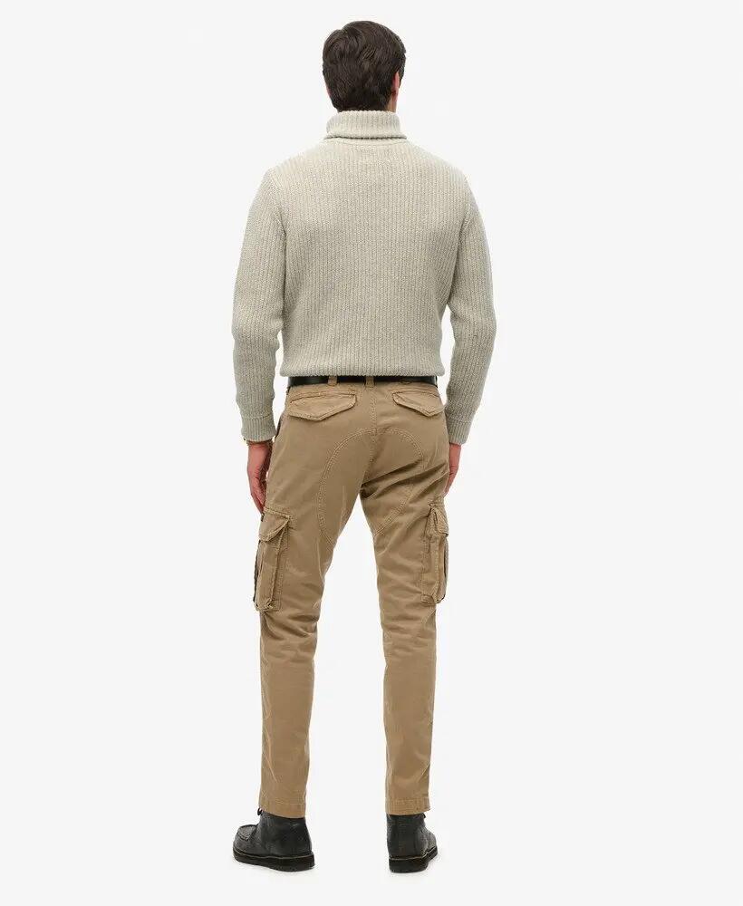 superdry Spodnie Cargo Core z bawełną elastyczną — Tan Khaki 5/7