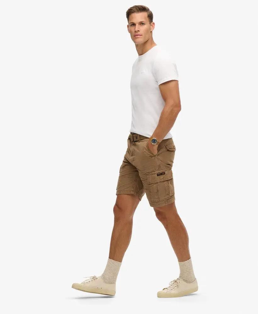 superdry Heavy Cargo Shorts in cotone 100% – vestibilità relaxed, Deep Brown 4/7