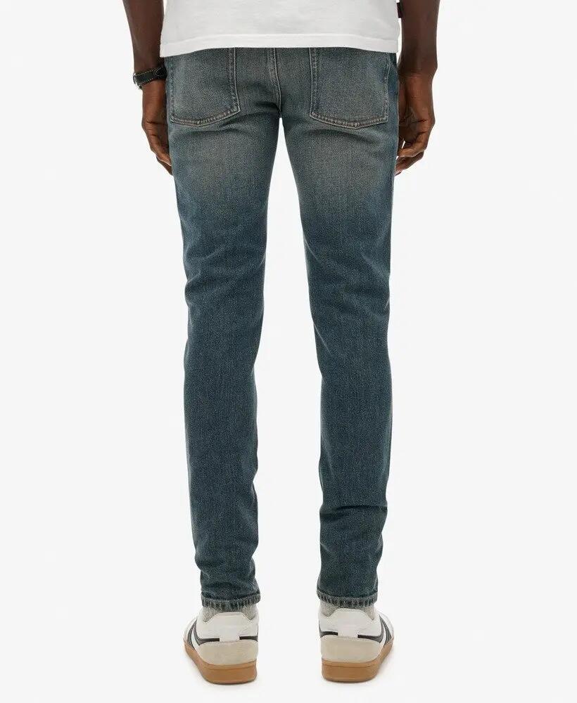 superdry Jeans Vintage Skinny em algodão orgânico — Storm Blue 4/6