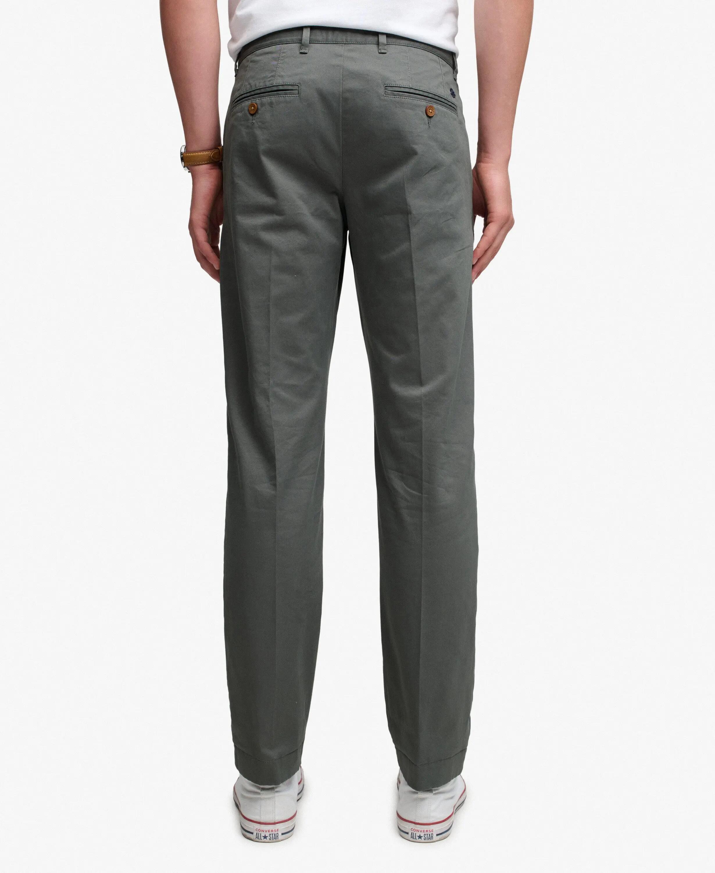 superdry Premium Regular Chinos em algodão elástico – Balsam Green 4/7