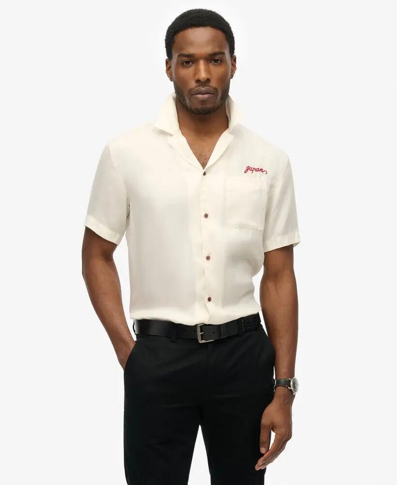 superdry Merchant Suika Shirt — camicia uomo in viscosa e cupro 4/4