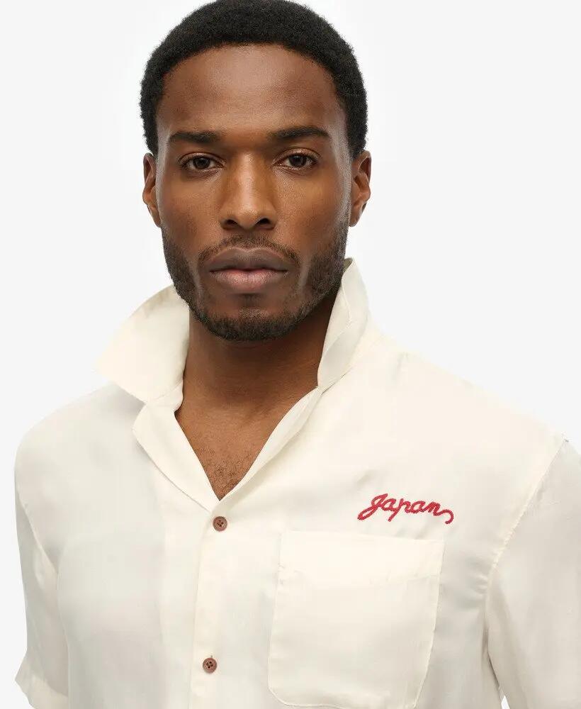 superdry Merchant Suika Shirt — camicia uomo in viscosa e cupro 3/4