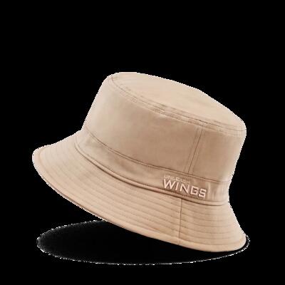 Bucket hat wings unleash katoenen hoed beige
