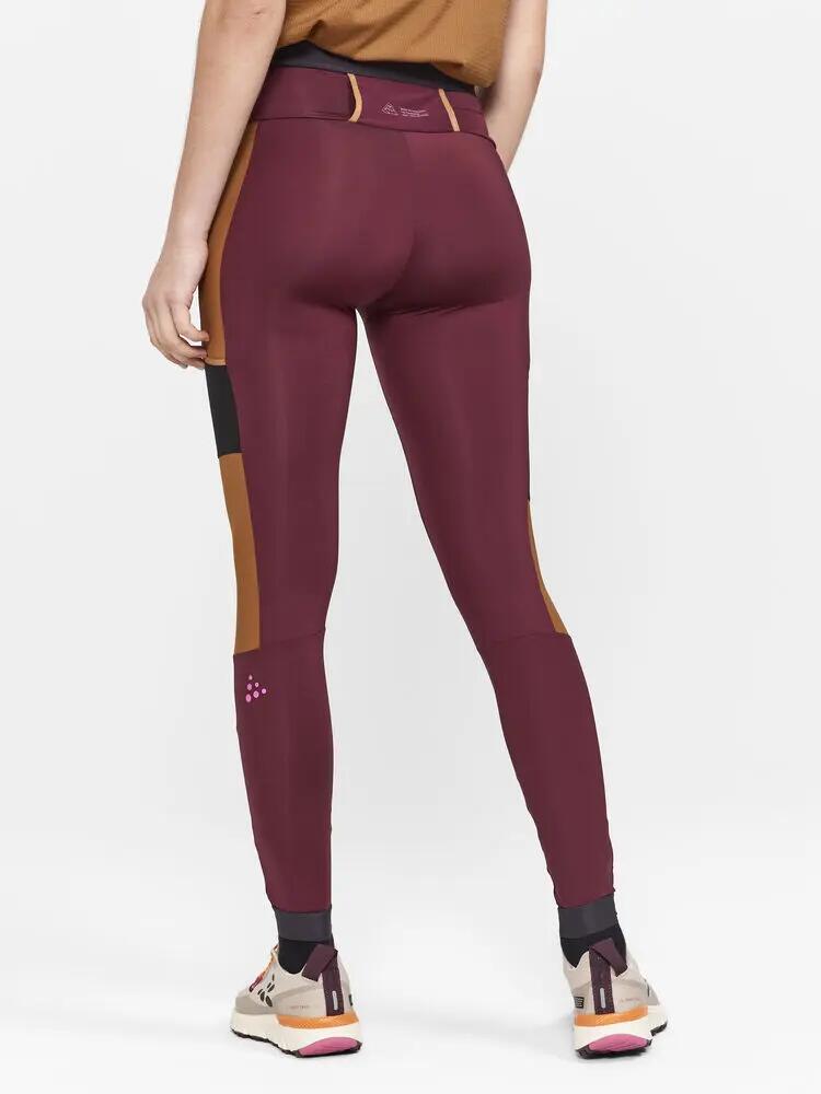 craft PRO Trail Tights W — calças trail em poliamida reciclada 2/6