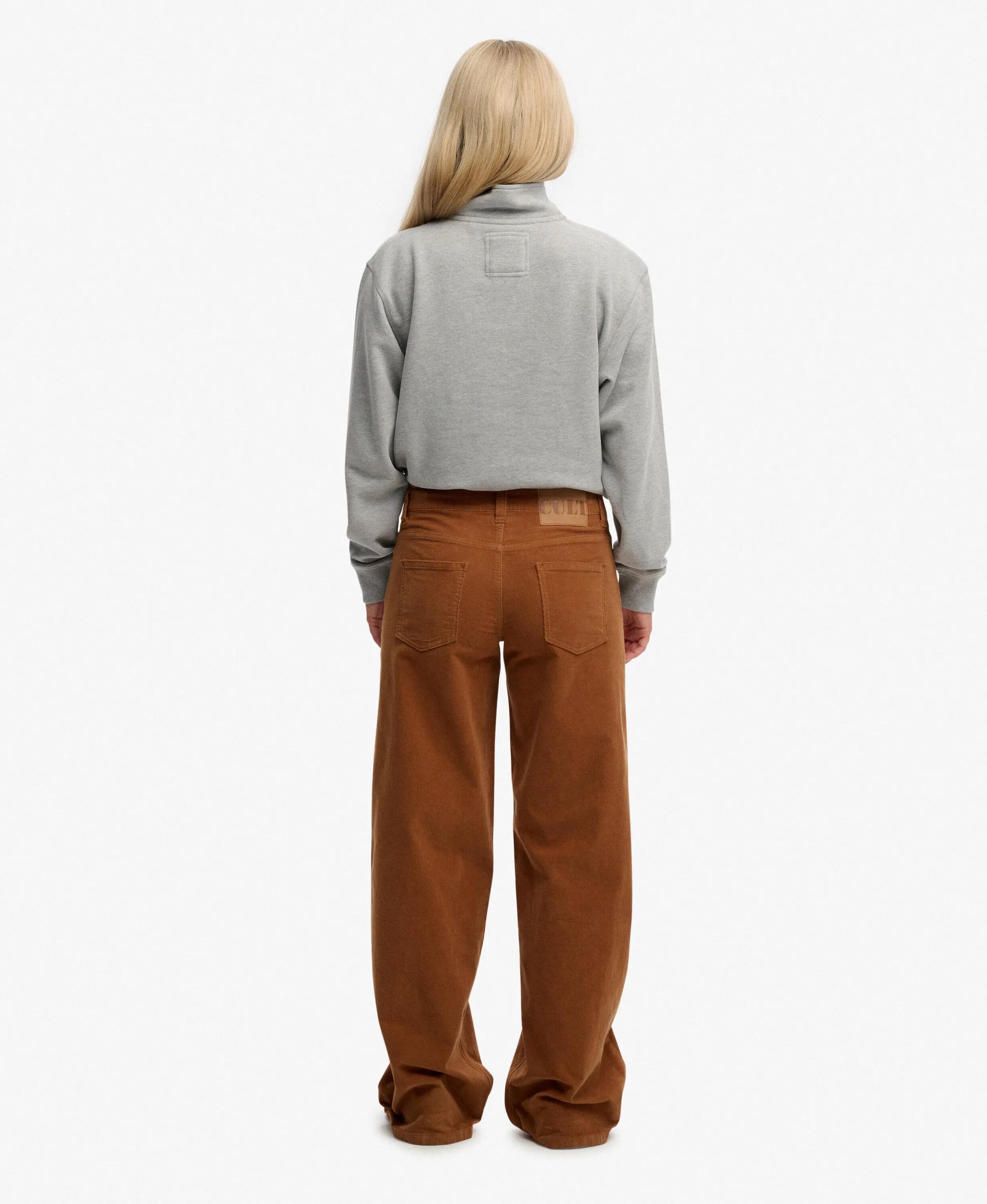superdry Pantalon Mini Corduroy Taille Mi-haute Coupe Baggy 6/7