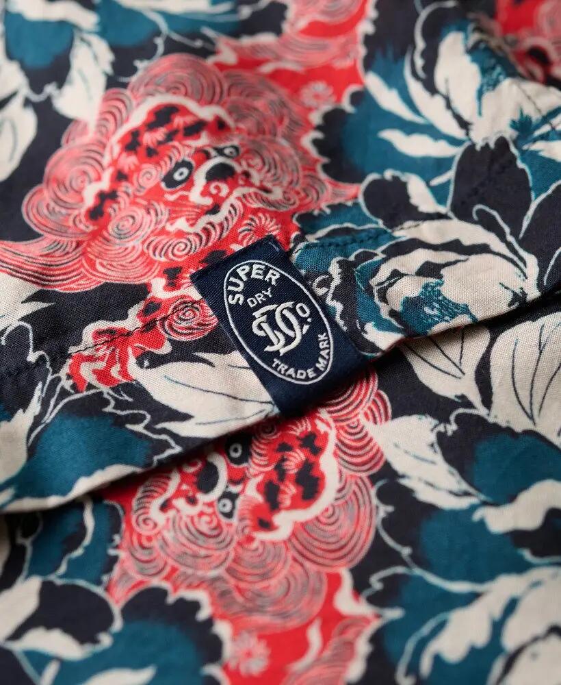 superdry The Merchant Store Hawaiian Shirt aus 100% Modal mit Allover-Print 7/7