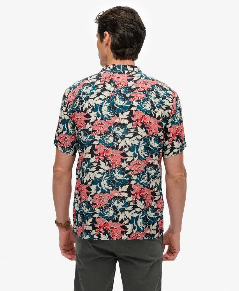 superdry The Merchant Store Hawaiian Shirt aus 100% Modal mit Allover-Print 5/7