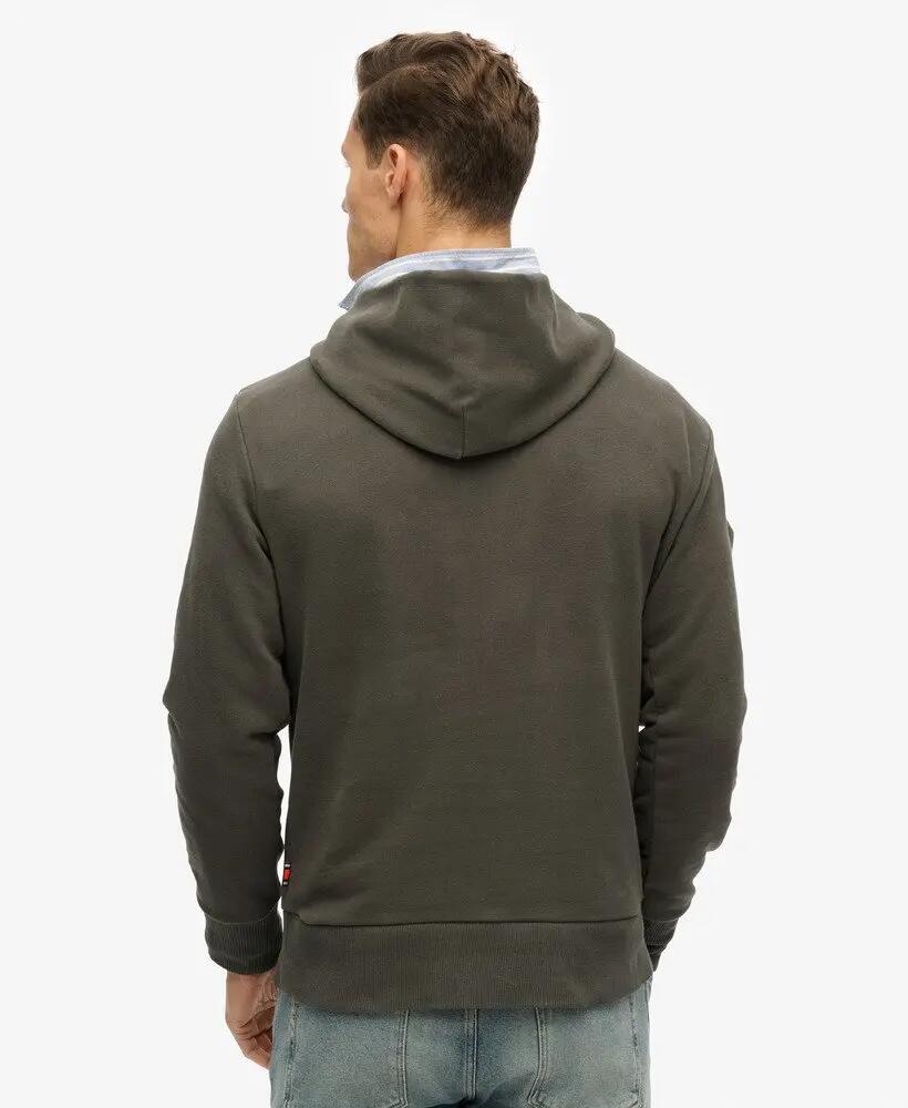 superdry Core Sport Hoodie camisola com capuz 100% cotton VINTAGE BLACK 4/4