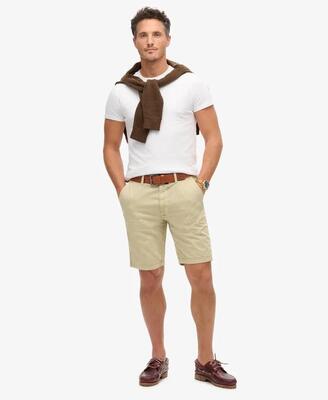 Superdry vintage international chino shorts slim – washed green