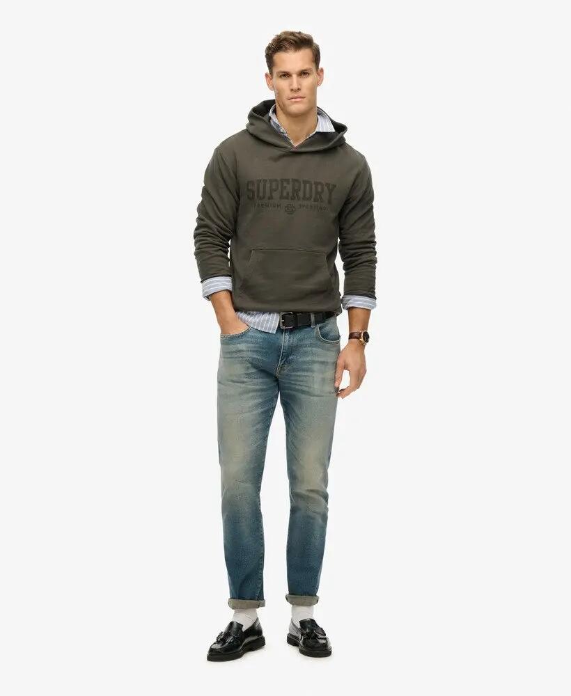 superdry Core Sport Hoodie camisola com capuz 100% cotton VINTAGE BLACK 2/4