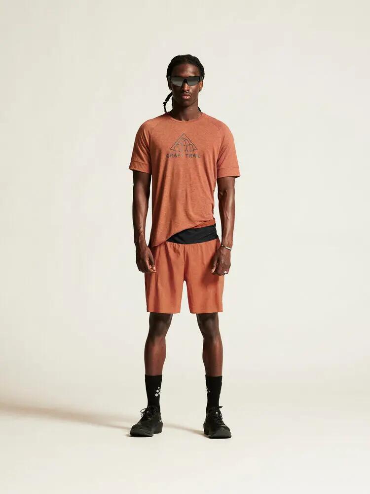 craft PRO Trail Shorts M — short 2in1 leggeri in ripstop riciclato 5/7