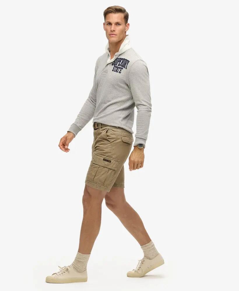 superdry Heavy Cargo Shorts em algodão - Dress Beige 4/7