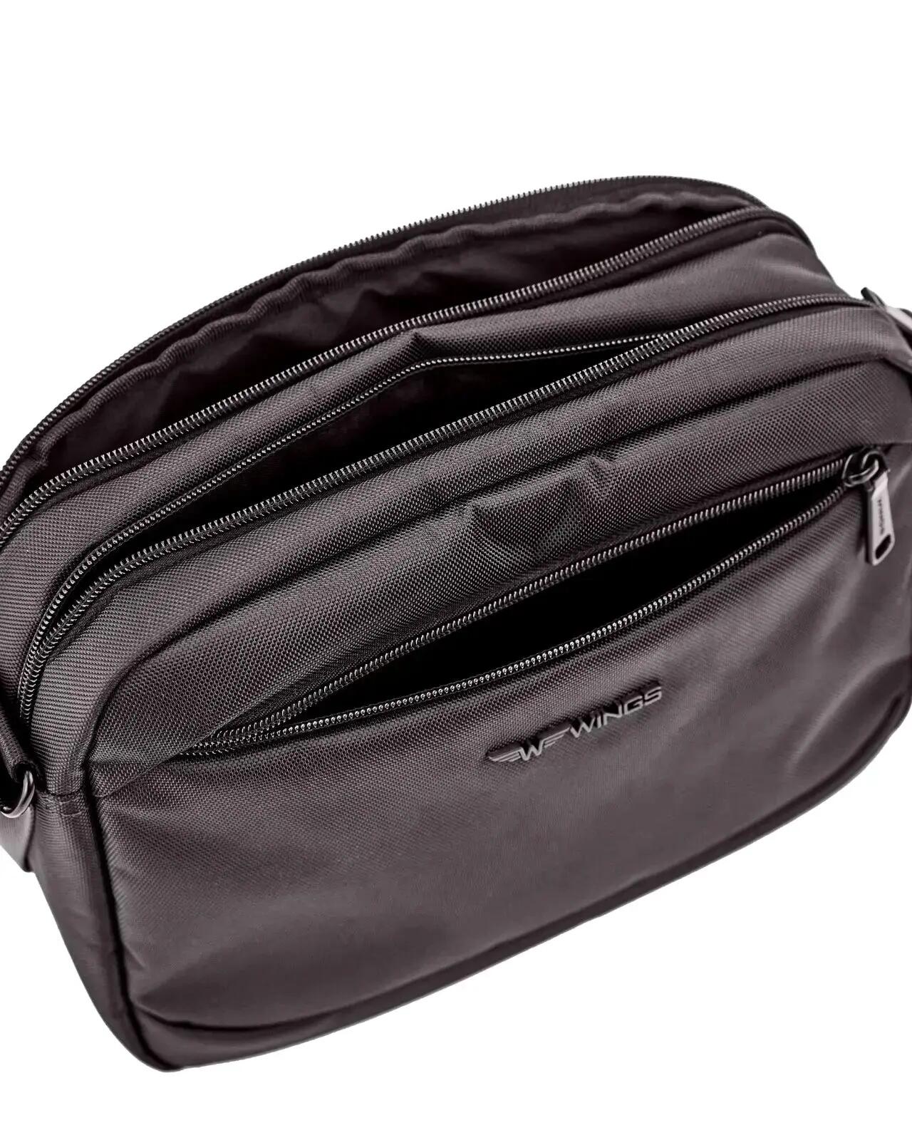 BRANT WINGS heren schoudertas BLACK 6/7