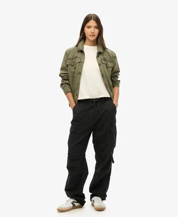 superdry Low Rise Para Cargo damskie spodnie bawełniane Outline Camo