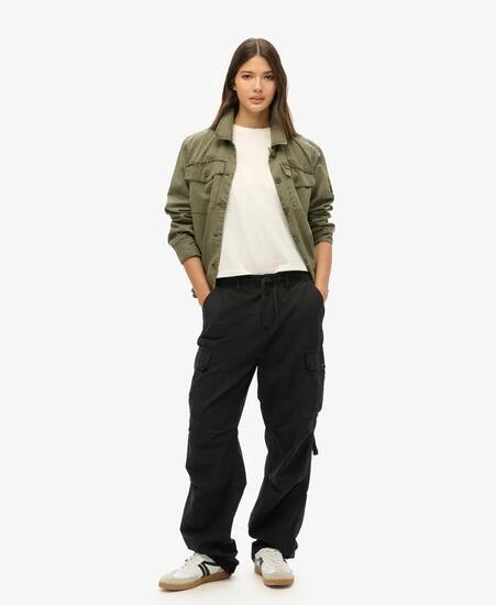 superdry Low Rise Para Cargo damskie spodnie bawełniane Outline Camo