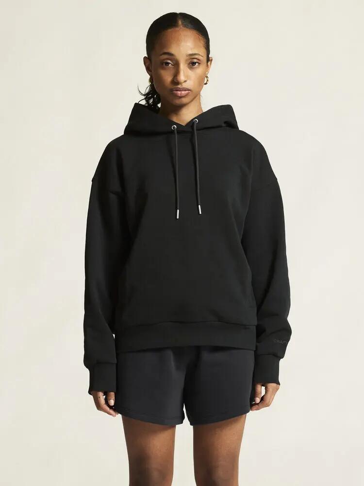 craft Frequent Hoodie W — hoodie em algodão biológico, corte relaxed 7/7