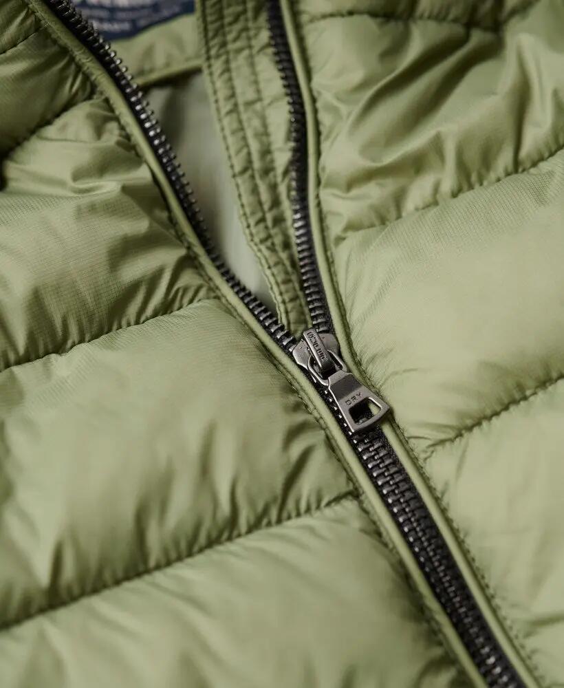 superdry Chaqueta acolchada ligera Oil Green 7/7