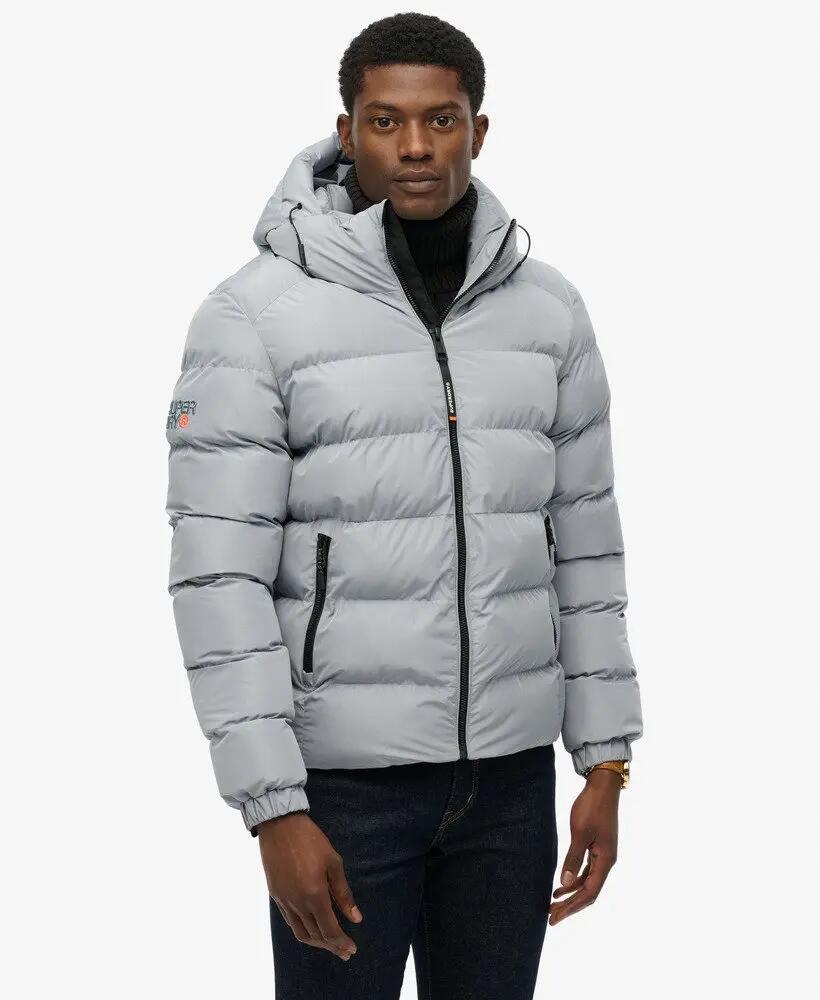 superdry Cazadora acolchada deportiva con capucha en poliéster reciclado 6/7