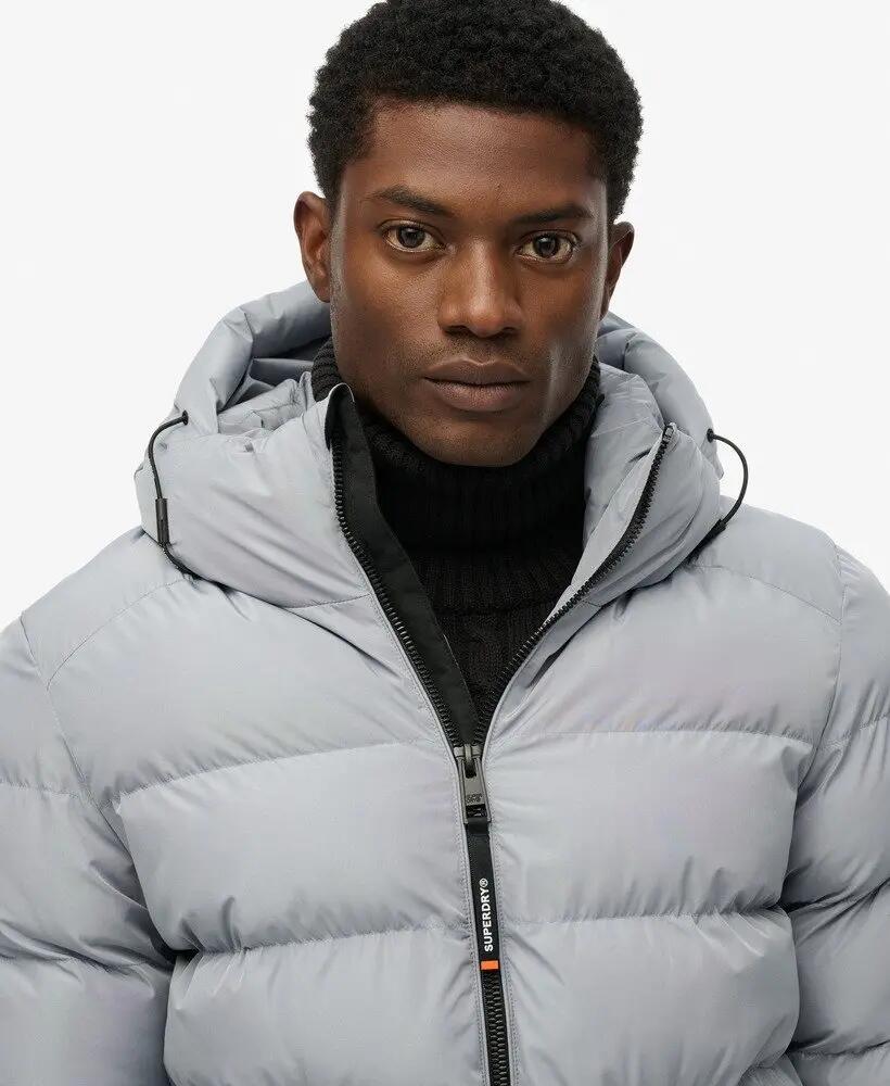 superdry Cazadora acolchada deportiva con capucha en poliéster reciclado 4/7