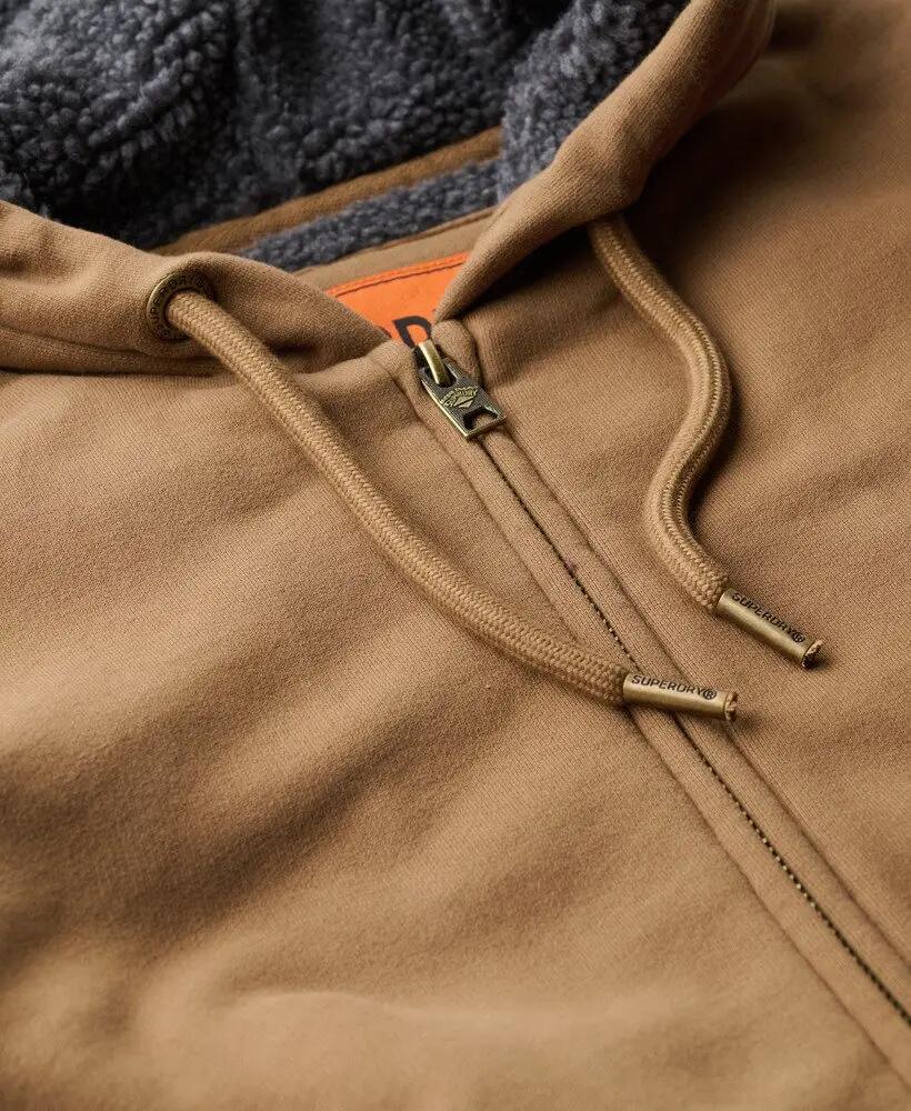 superdry Hoodie com fecho e forro Borg 5/6