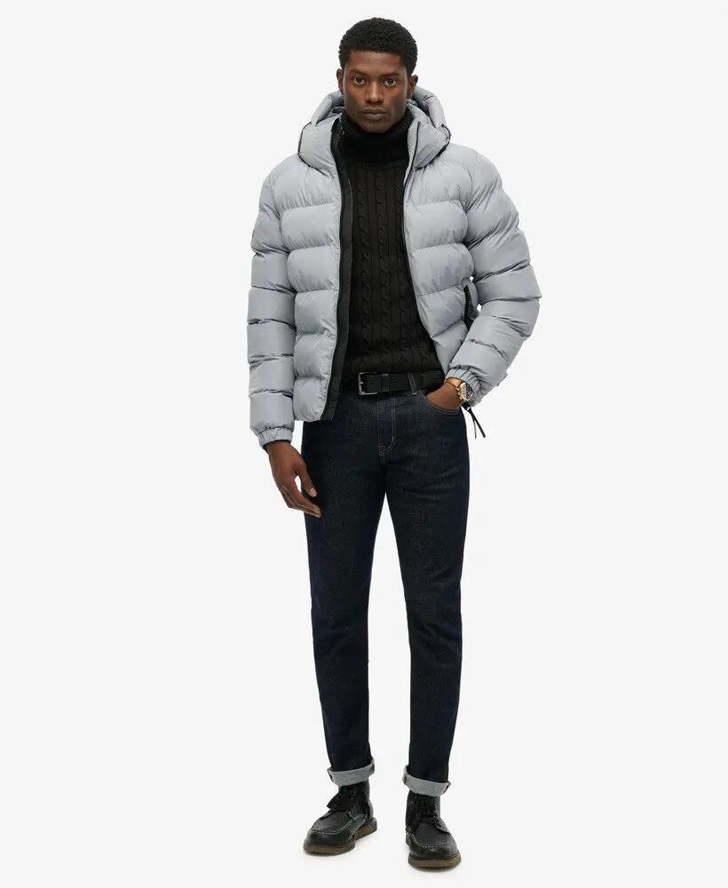 superdry Cazadora acolchada deportiva con capucha en poliéster reciclado 3/7
