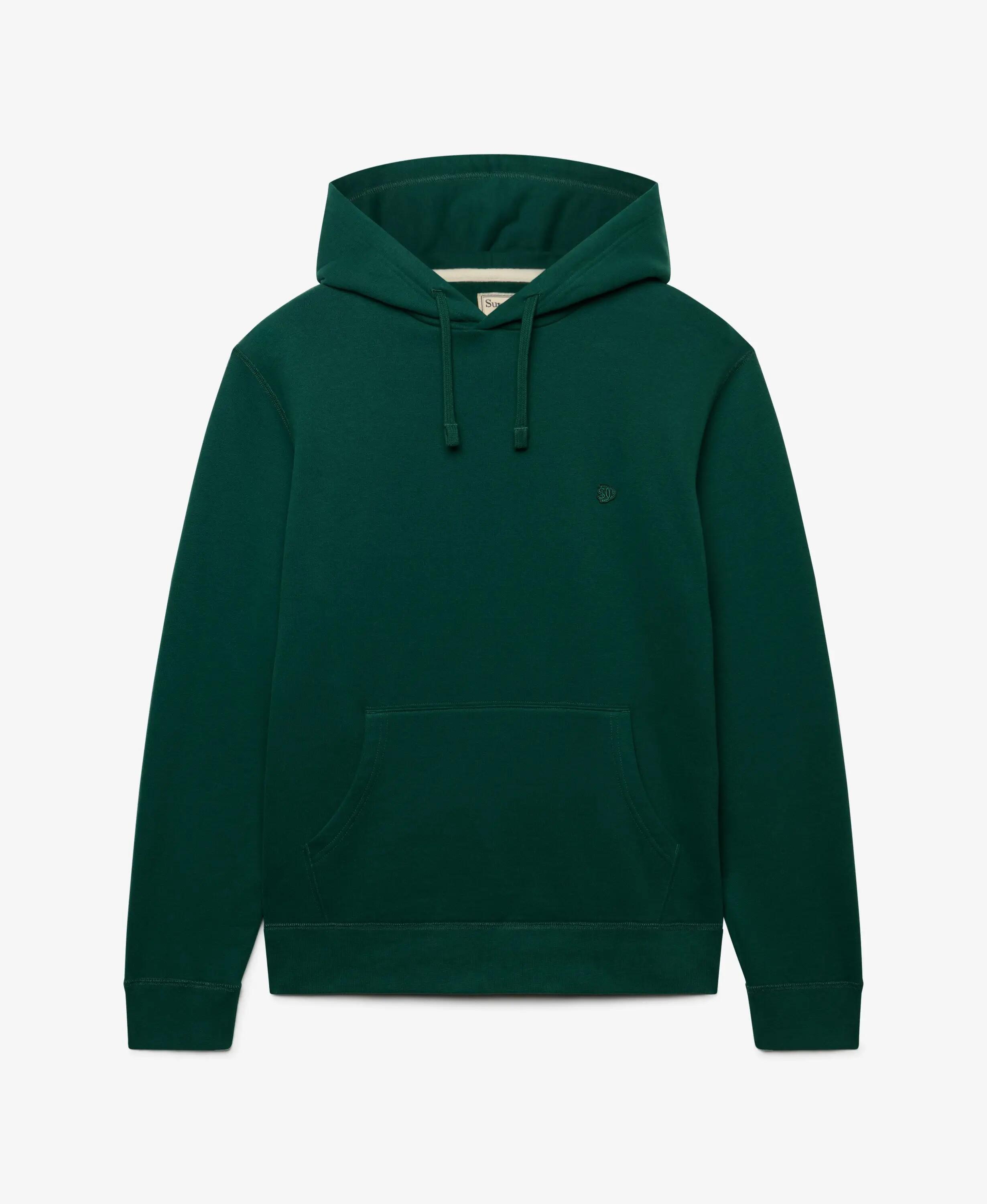 superdry Hoodie Essential SD Co Logo – corte relaxed, Varsity Green 7/7