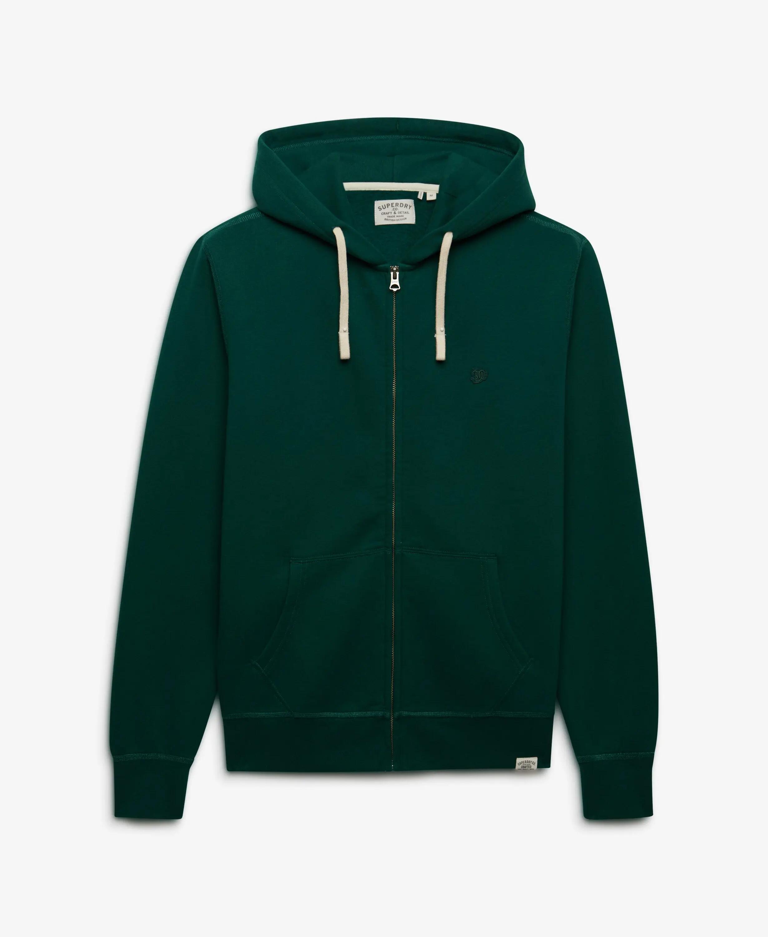 superdry Monogram geborduurde ritshoodie van katoen en gerecycled polyester 7/7
