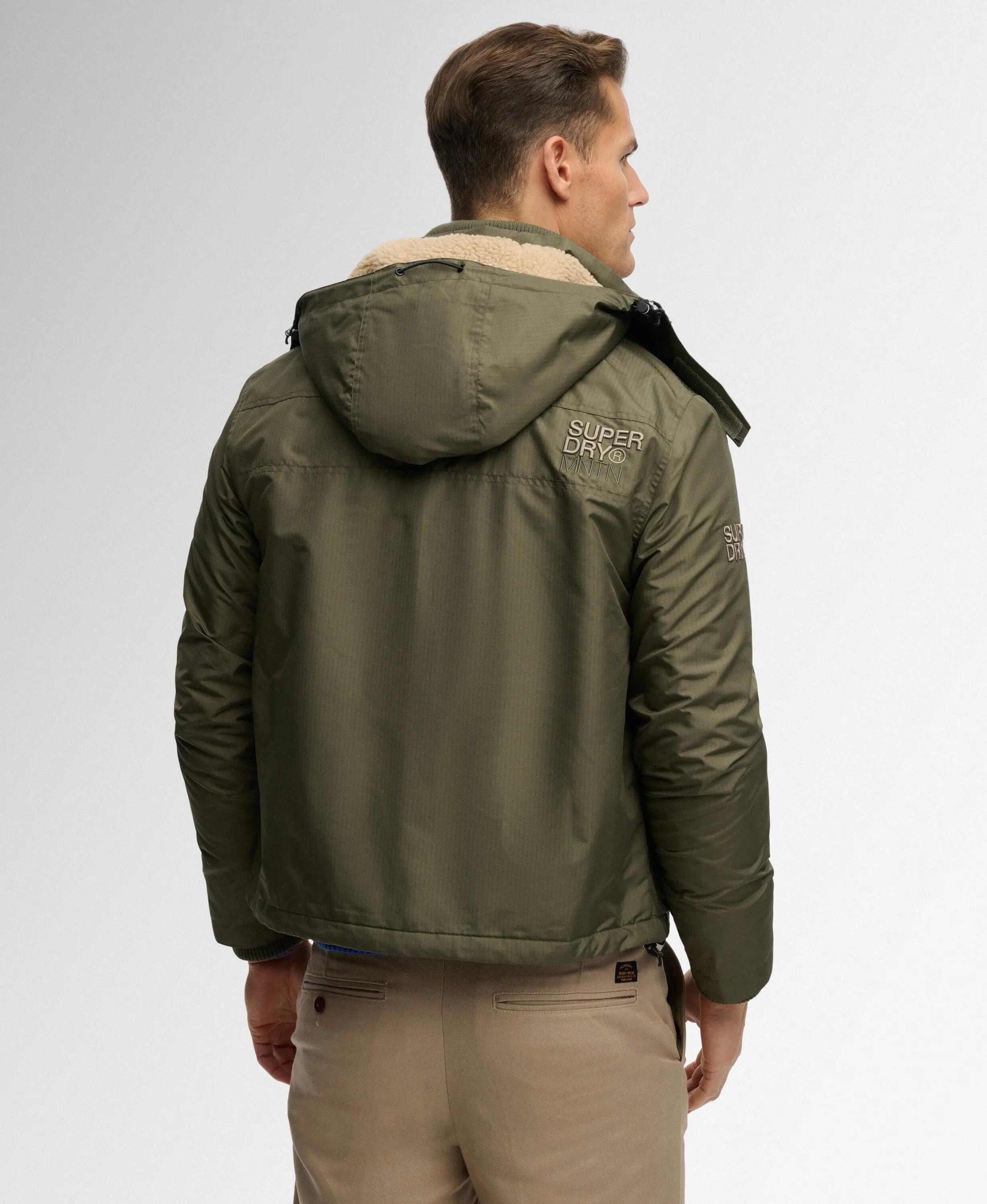superdry Casaco Hooded Arctic Windcheater em poliéster reciclado – WASHED KHAKI 6/7