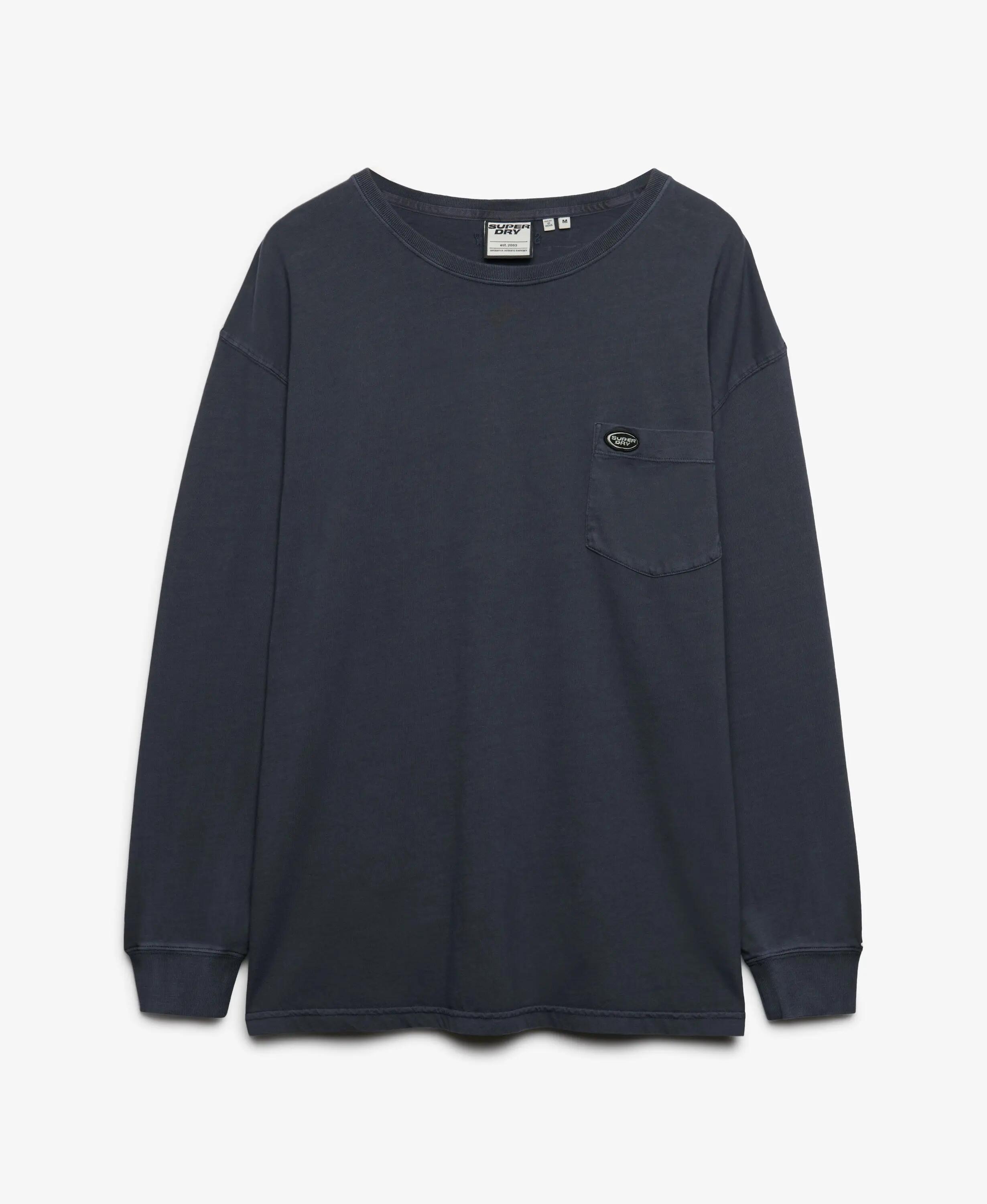 superdry Long Sleeve Pocket T-Shirt en coton bio – coupe oversized 7/7