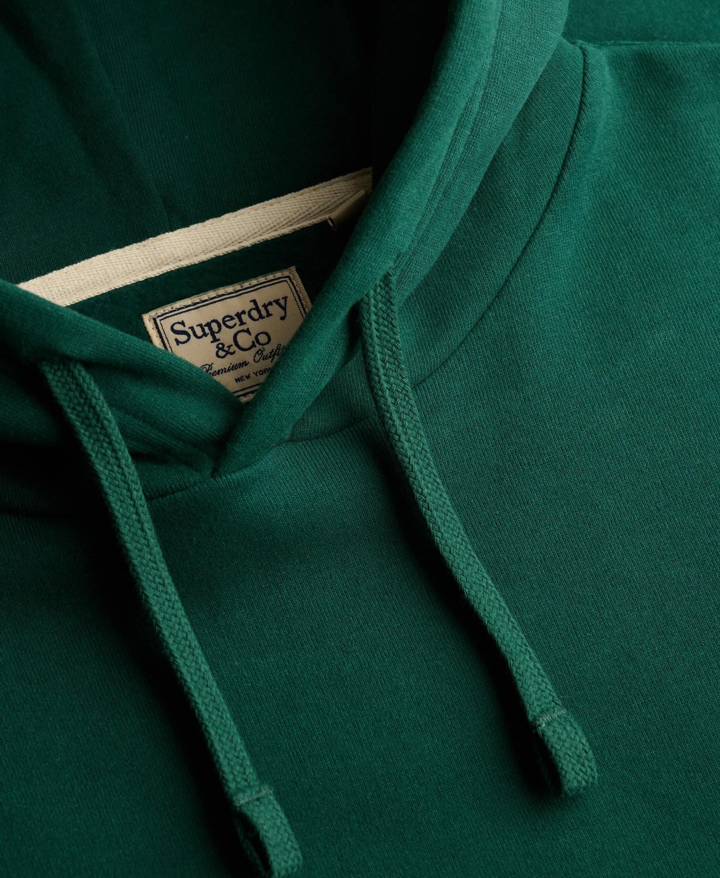 superdry Hoodie Essential SD Co Logo – corte relaxed, Varsity Green 6/7